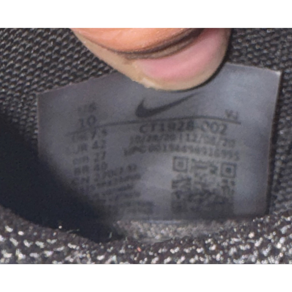 Womens Nike Air Max UP Black White Sneakers Size 10 CT1928-002 - Picture 11 of 12